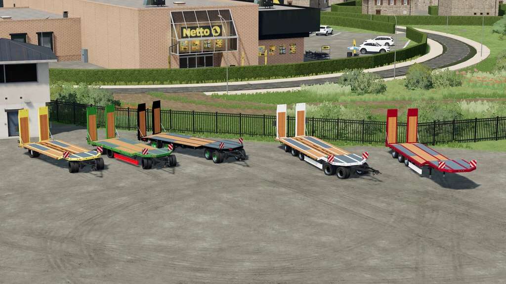 Fliegl Lowloader Pack V1000 Farming Simulator 22 Mod Fs22 Mody 7238